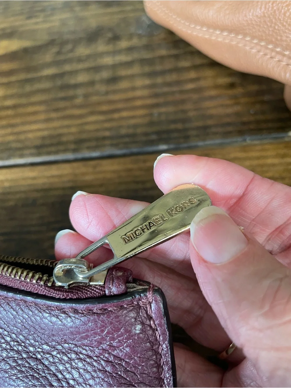 Michael Kors sleek pebbled